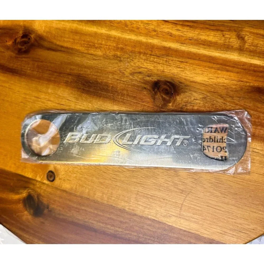 Bud Light Beer Bartenders Metal Bottle Opener Bar Key Brand New In Packaging
